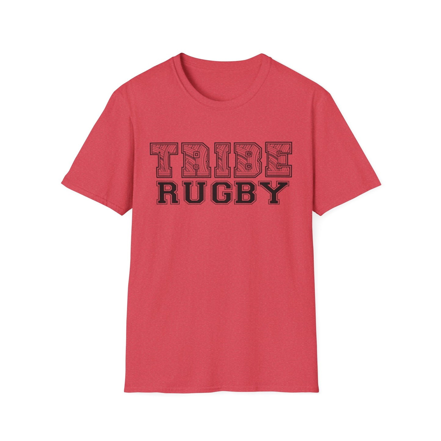 Tribe Rugby - Unisex Softstyle T-Shirt Black Logo