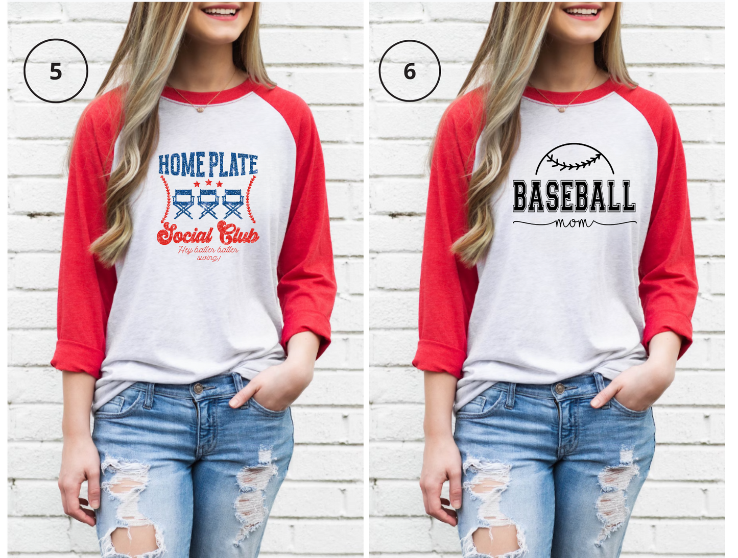 Baseball MOM Unisex Triblend 3/4-Sleeve