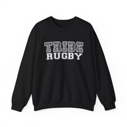 Tribe Rugby Unisex Heavy Blend™ Crewneck Sweatshirt White Logo