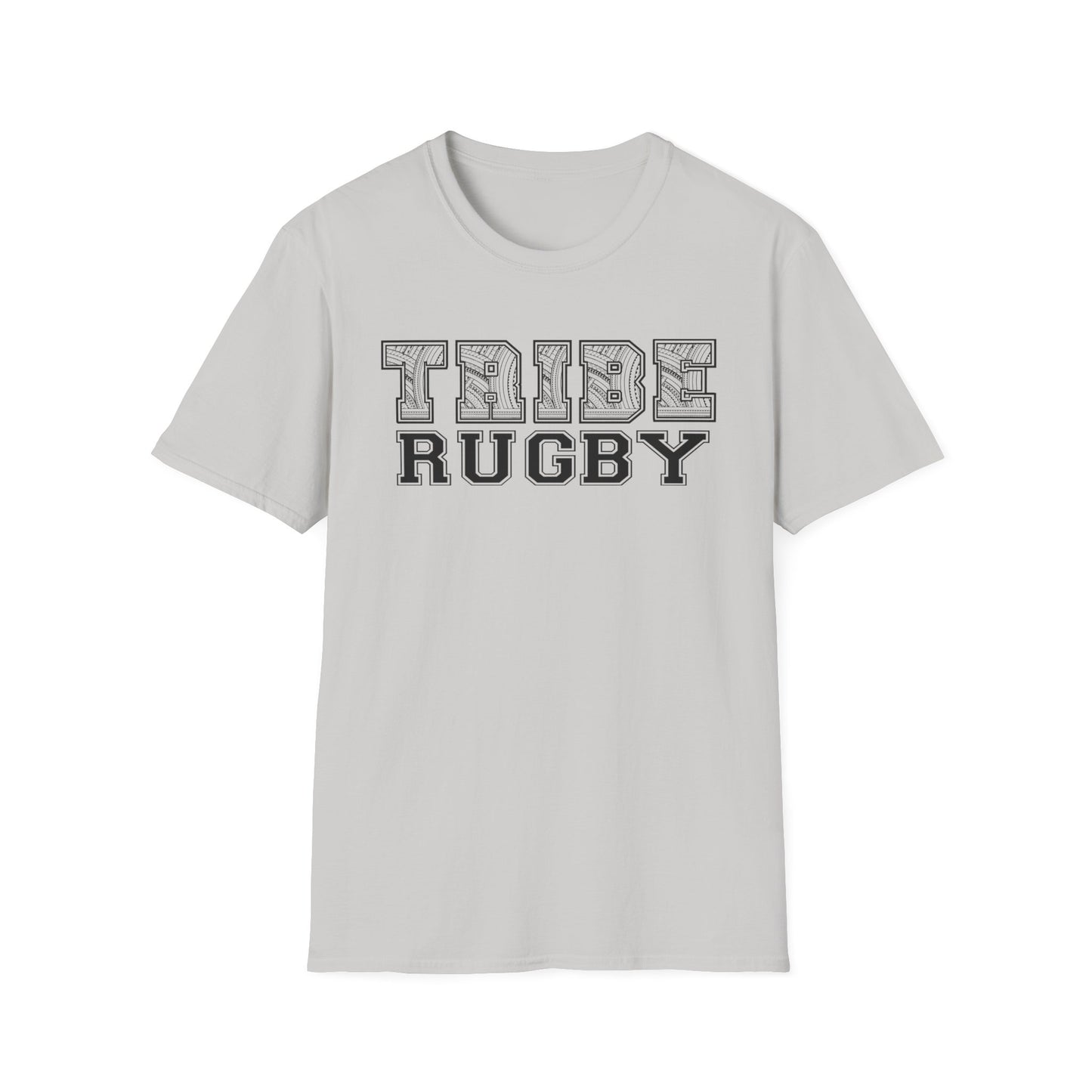 Tribe Rugby Unisex Softstyle T-Shirt Black Logo