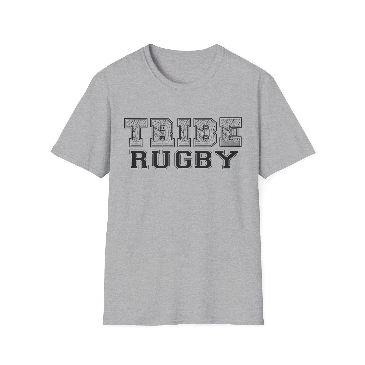 Tribe Rugby - Unisex Softstyle T-Shirt Black Logo