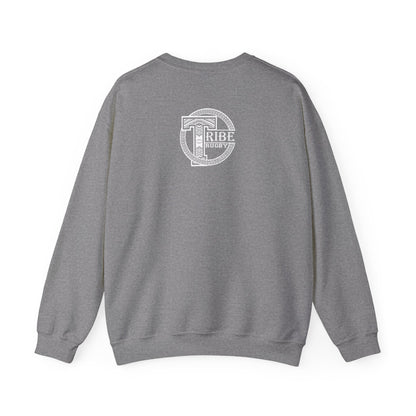 Tribe Rugby Unisex Heavy Blend™ Crewneck Sweatshirt White Logo