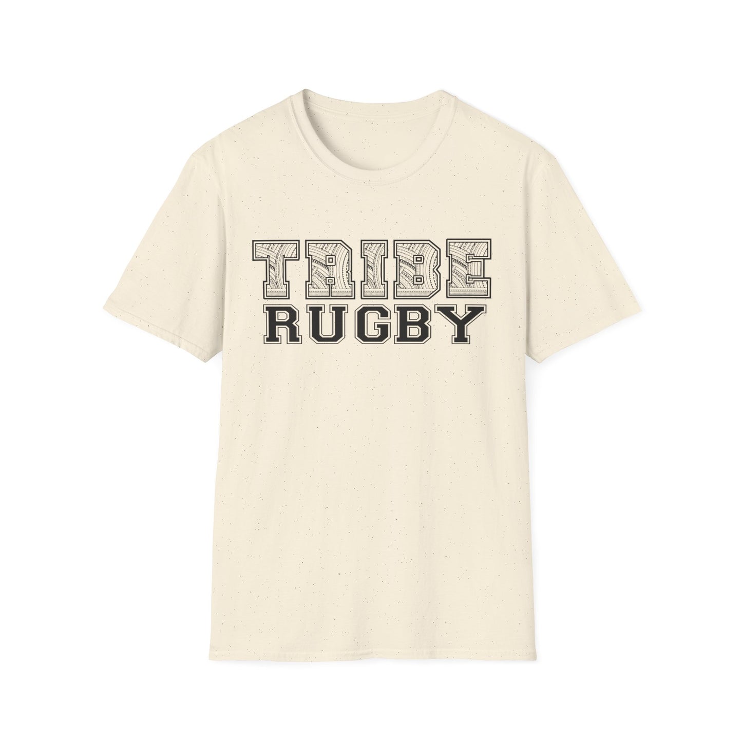 Tribe Rugby - Unisex Softstyle T-Shirt Black Logo