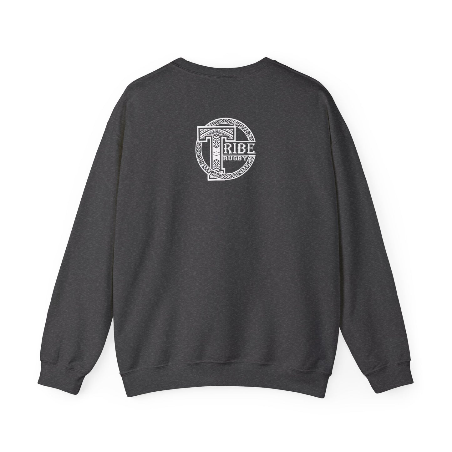 Tribe Rugby Unisex Heavy Blend™ Crewneck Sweatshirt White Logo