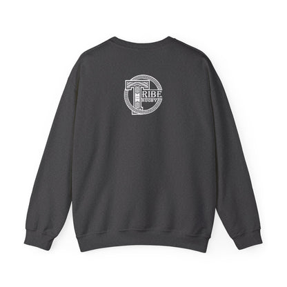 Tribe Rugby Unisex Heavy Blend™ Crewneck Sweatshirt White Logo