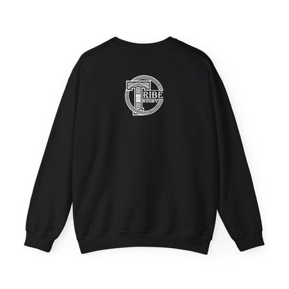 Tribe Rugby Unisex Heavy Blend™ Crewneck Sweatshirt White Logo