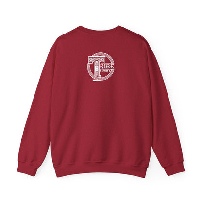 Tribe Rugby Unisex Heavy Blend™ Crewneck Sweatshirt White Logo