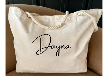Rugby - Rope handle tote bag