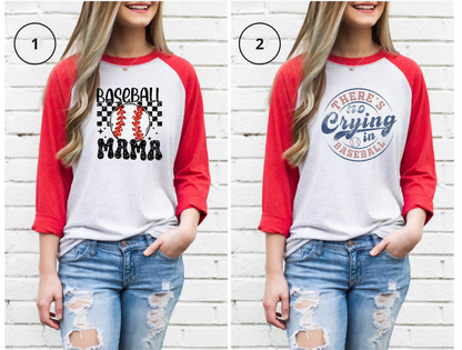 Baseball MOM Unisex Triblend 3/4-Sleeve