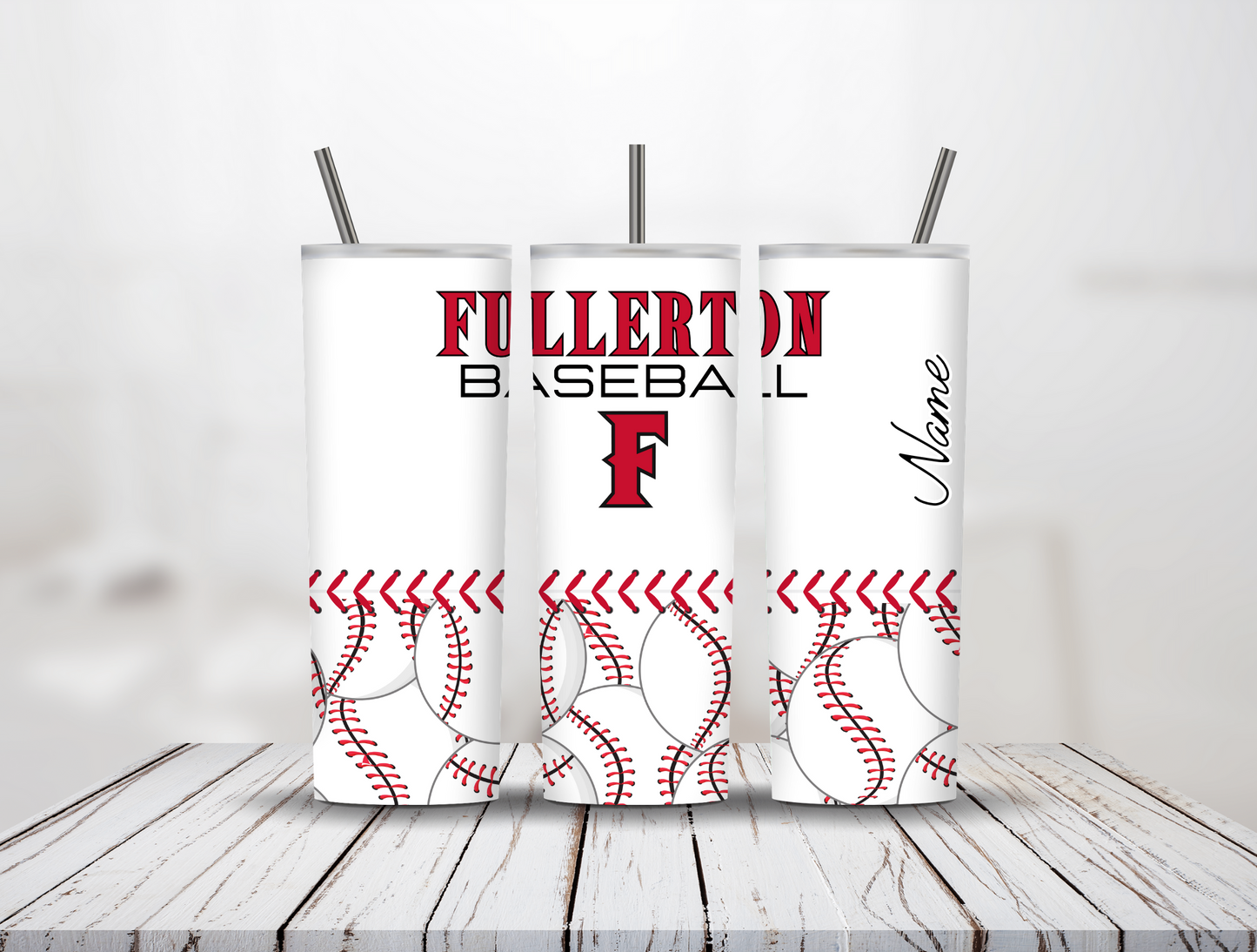 Custom Baseball Tumbler - 20oz