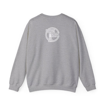 Tribe Rugby Unisex Heavy Blend™ Crewneck Sweatshirt White Logo