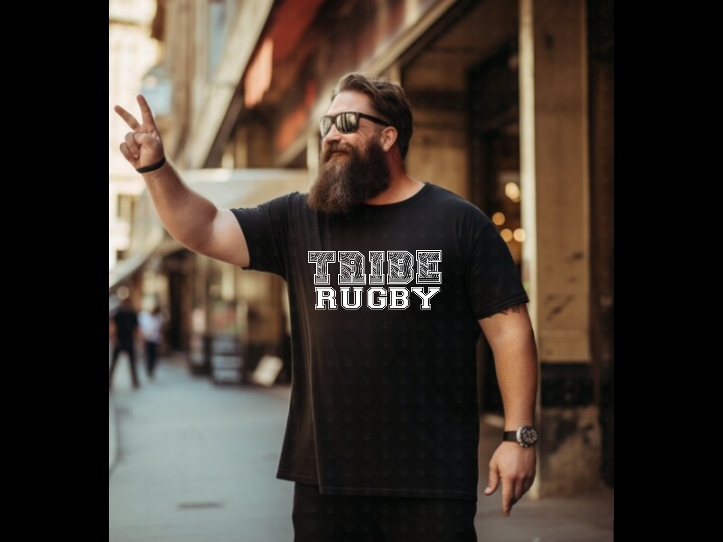 Tribe Rugby - Unisex Softstyle T-Shirt White Logo