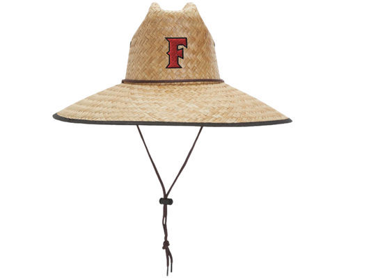 Fullerton Baseball Straw Hat Embroidered F