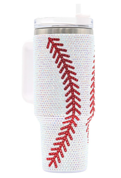 Baseball Bling 40oz Stainless Steel Tumbler Cup