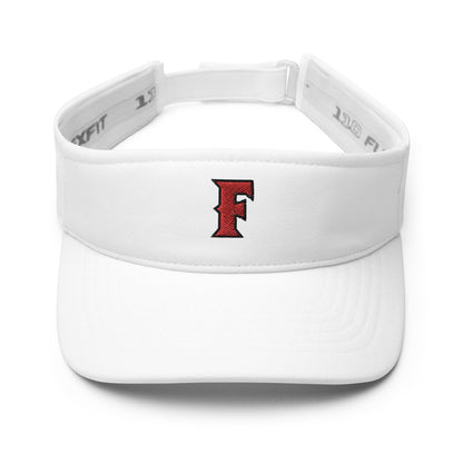 Fullerton Embroidered White Visor