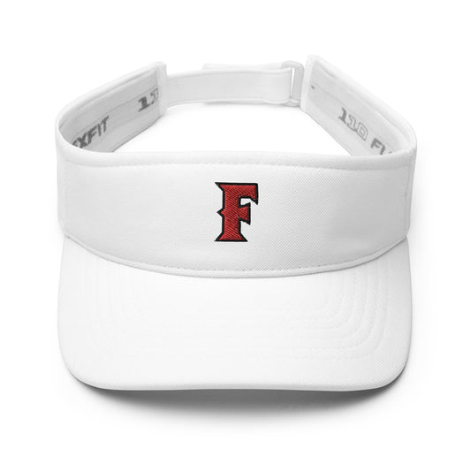 Fullerton Embroidered White Visor